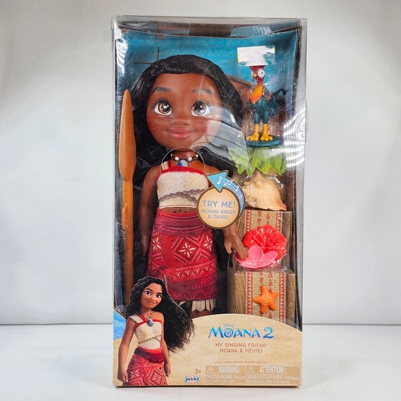 Jakks Pacific Other - New Disney Moana 2 My Singing Friend Moana & Heihei Singing Talking Doll Jakks